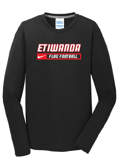 Long Sleeve Performance Tee - Black